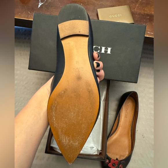 Coach Floral Appliqué Flat Shoes - Picture 11 of 14